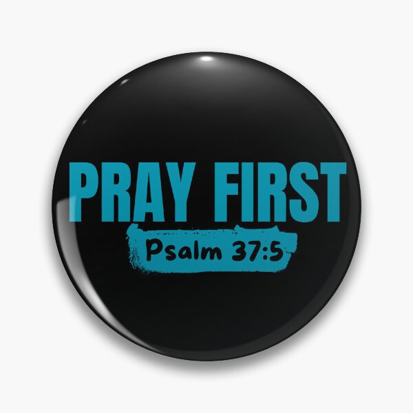 Item preview, Pray First – Christian Prayer - Sky Blue Typography Design designed and sold by MoriaStore.