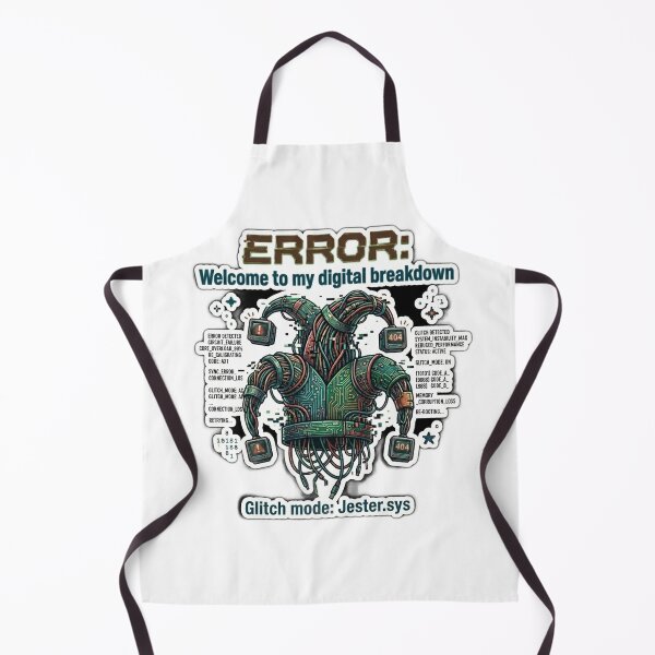 Item preview, ERROR: Welcome To My Digital Breakdown Glitch Jester designed and sold by Fatomfatom.