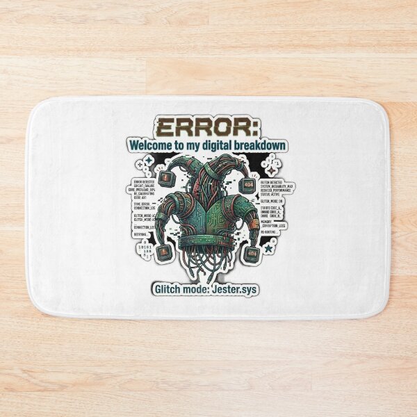 Item preview, ERROR: Welcome To My Digital Breakdown Glitch Jester designed and sold by Fatomfatom.