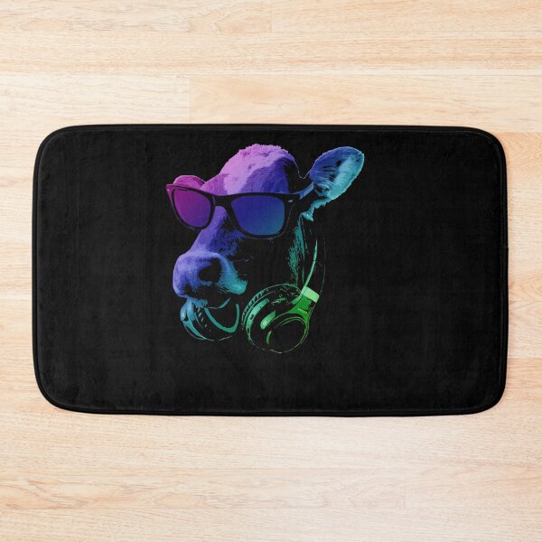 Item preview, Cool Cow Sunglasses Headphones Pop Art designed and sold by marke770.
