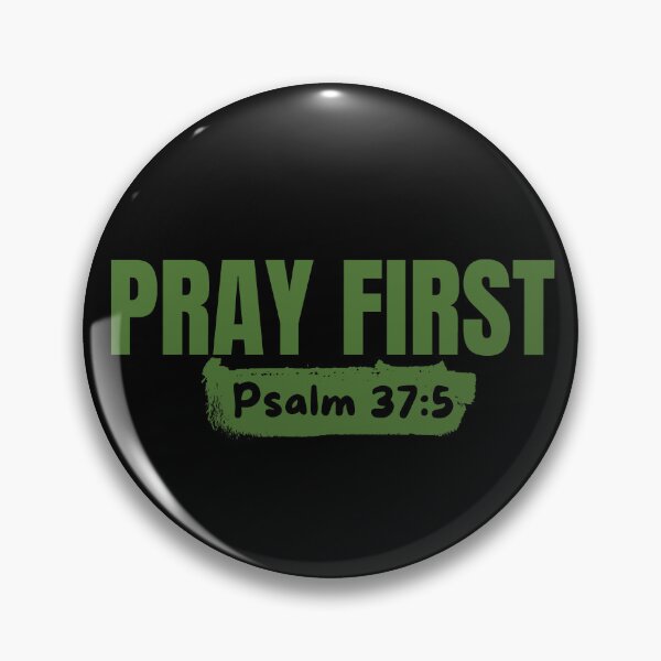 Item preview, Pray First - Christian Prayer - Green Typography Design designed and sold by MoriaStore.