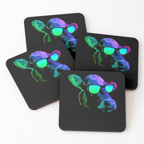 Item preview, Colorful Cow Sunglasses Pop Art Design designed and sold by marke770.