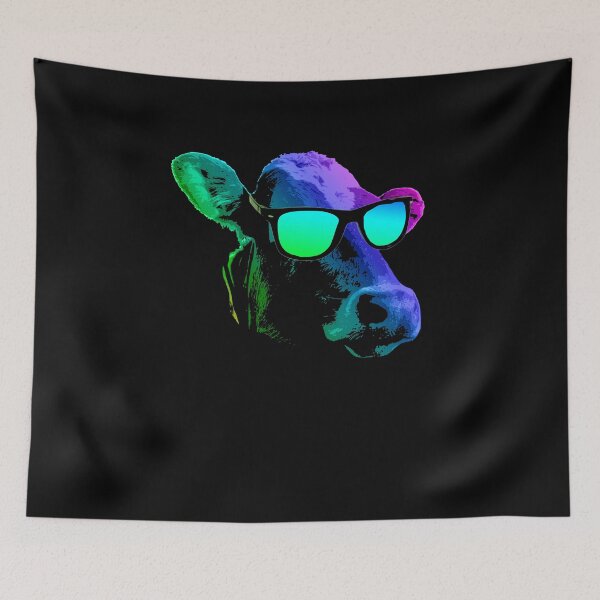 Item preview, Colorful Cow Sunglasses Pop Art Design designed and sold by marke770.