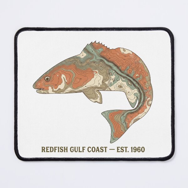 Item preview, Topographic Redfish Gulf Coast Explorer designed and sold by castillomiami.