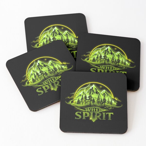Item preview, Wild Spirit Mountain Forest Neon Nature Adventure Design designed and sold by DervoTeck2767.