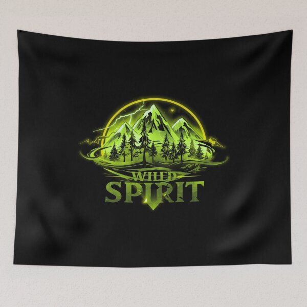 Item preview, Wild Spirit Mountain Forest Neon Nature Adventure Design designed and sold by DervoTeck2767.