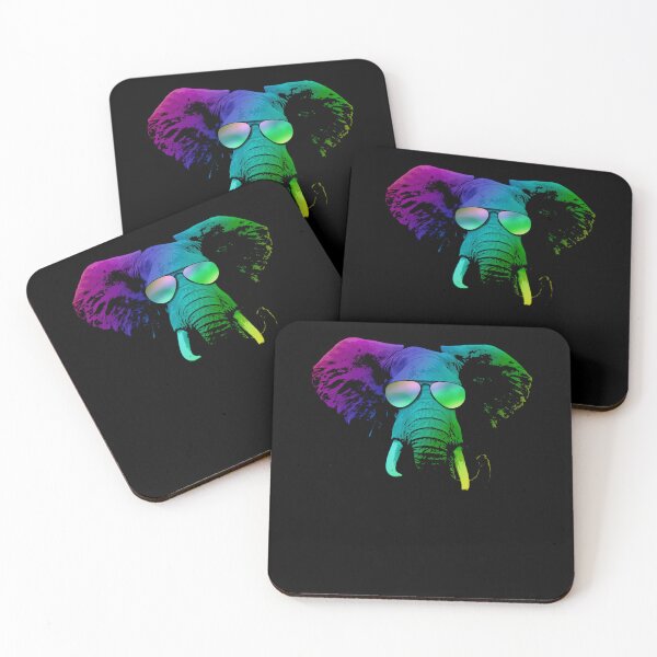 Item preview, Cool Elephant with Sunglasses Vibrant Splash Art designed and sold by marke770.