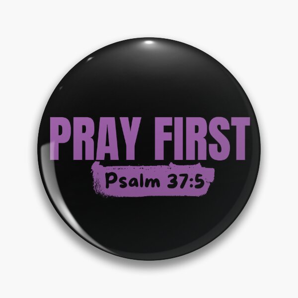Item preview, Pray First - Christian Prayer - Purple Typography Design designed and sold by MoriaStore.