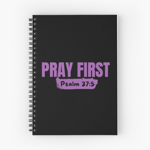 Item preview, Pray First - Christian Prayer - Purple Typography Design designed and sold by MoriaStore.