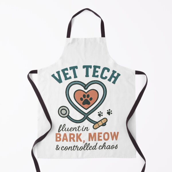 Item preview, Vet Tech Fluent in Bark Meow and Controlled Chaos — Funny Veterinary Technician Gift designed and sold by EXATEES ⭐⭐⭐⭐⭐.