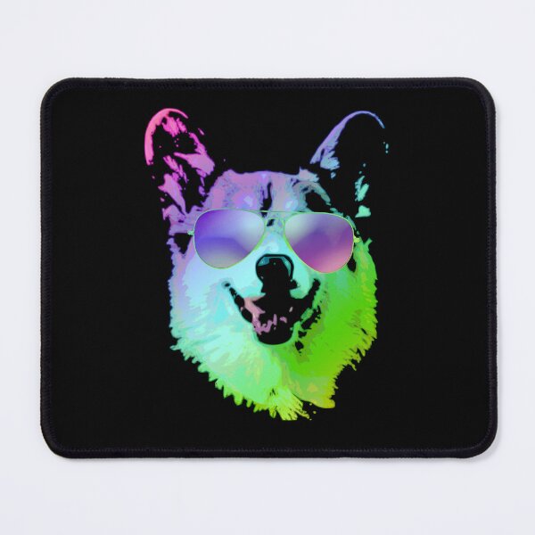 Item preview, Abstract Dog Aviator Sunglasses Colorful Splash designed and sold by marke770.