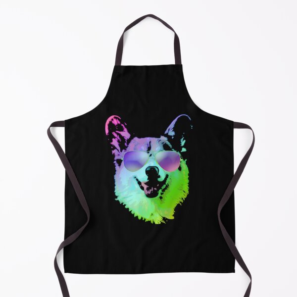 Item preview, Abstract Dog Aviator Sunglasses Colorful Splash designed and sold by marke770.