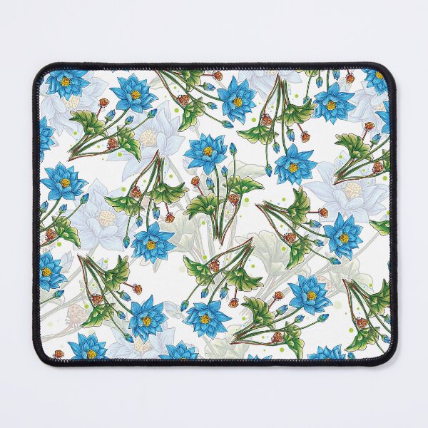 Item preview, Blue Lotus colored pencil art designed and sold by miljuvarghese.