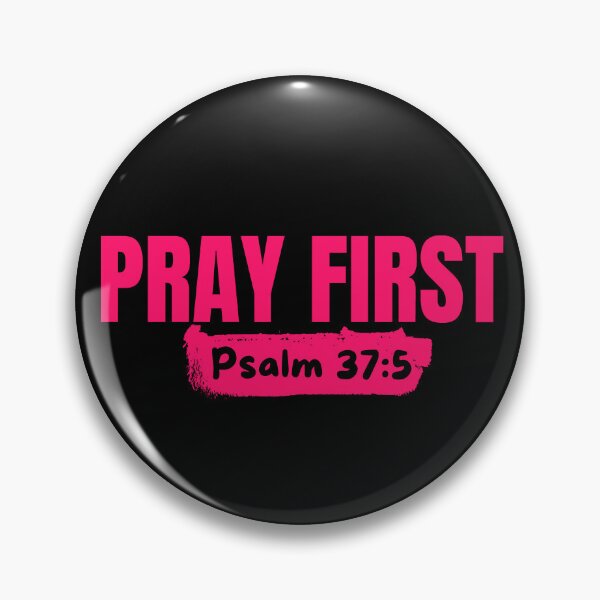Item preview, Pray First - Christian Prayer - Pink Typography Design designed and sold by MoriaStore.