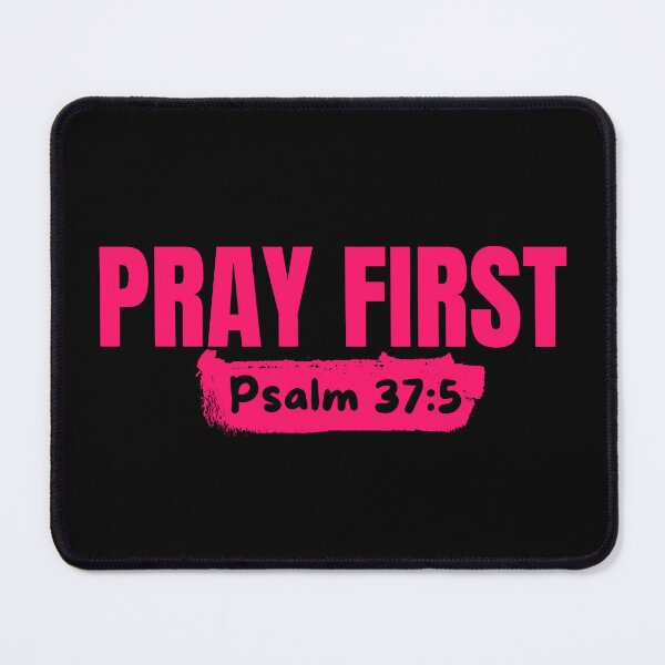 Item preview, Pray First - Christian Prayer - Pink Typography Design designed and sold by MoriaStore.