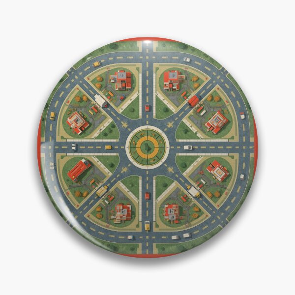 Item preview, Car City Carpet Vintage Toy Road Map Design designed and sold by DanishDesignCo.