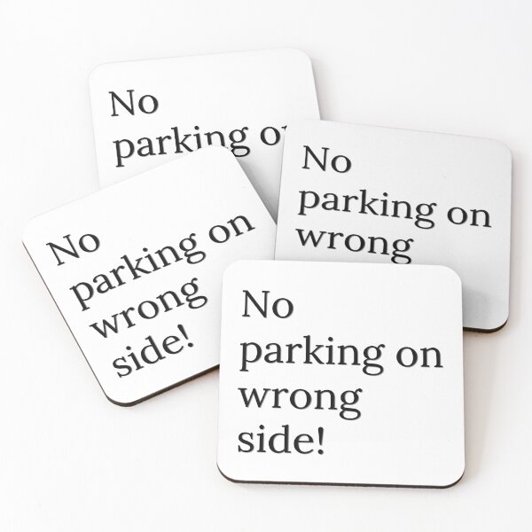 Item preview, No parking on wrong side! designed and sold by ArtistTejal.