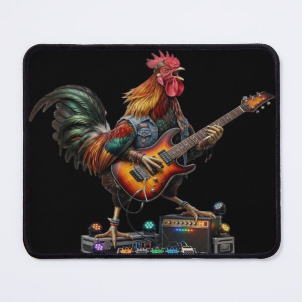 Item preview, Rock Star Rooster Playing Electric Guitar designed and sold by DailySparks.