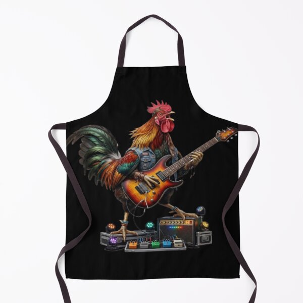 Item preview, Rock Star Rooster Playing Electric Guitar designed and sold by DailySparks.