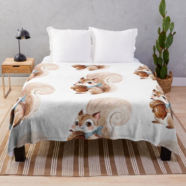 Item preview, Autumn Squirrel with Acorn | Cute Cottagecore Forest Animal designed and sold by AillustriaAK.