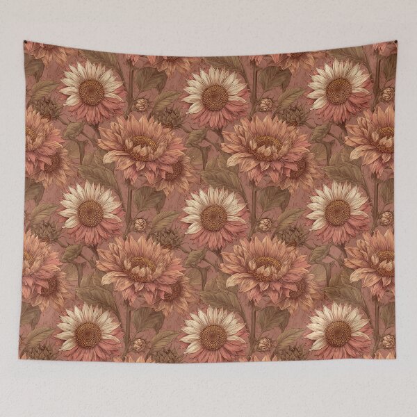 Item preview, Minimalistic Sunflower Print  - Flower Bouquet Pattern - Birthday Gifts designed and sold by RoyalStarsPatts.