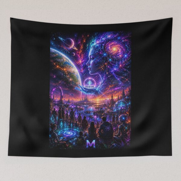 Item preview, Cosmic Galaxy Fantasy Planet Nebulae Landscape designed and sold by bbbpetr100.