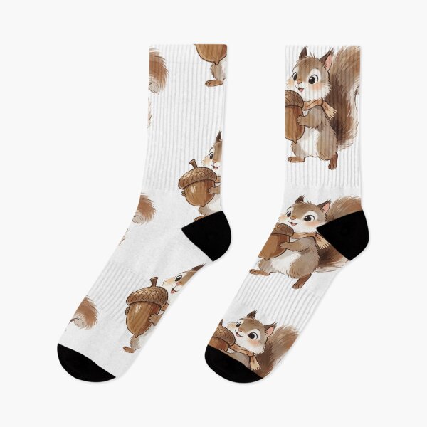 Item preview, Autumn Squirrel with Acorn | Cute Cottagecore Forest Animal designed and sold by AillustriaAK.