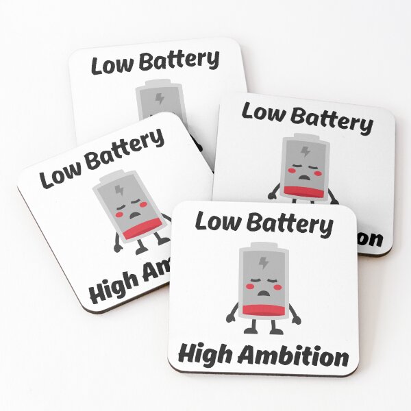 Item preview, Low Battery High Ambition Funny text gift vibe life 2026 designed and sold by NK Design Lab.