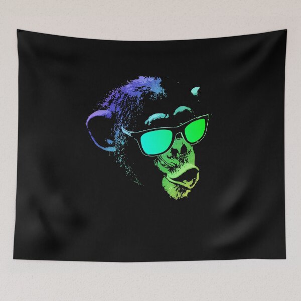 Item preview, Cool Monkey Sunglasses Vibrant Abstract Art designed and sold by marke770.