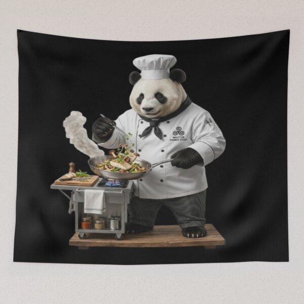 Item preview, Panda Chef Cooking in Professional Uniform designed and sold by DailySparks.