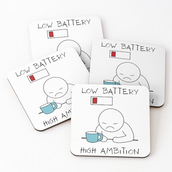 Item preview, Low Battery High Ambition Funny text gift vibe life 2026 designed and sold by NK Design Lab.