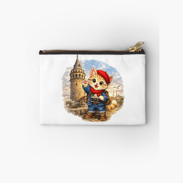 Item preview, DreamPaw Galata Tower Cat | Cute Istanbul Travel Adventure Design designed and sold by DreamPaw Studio.