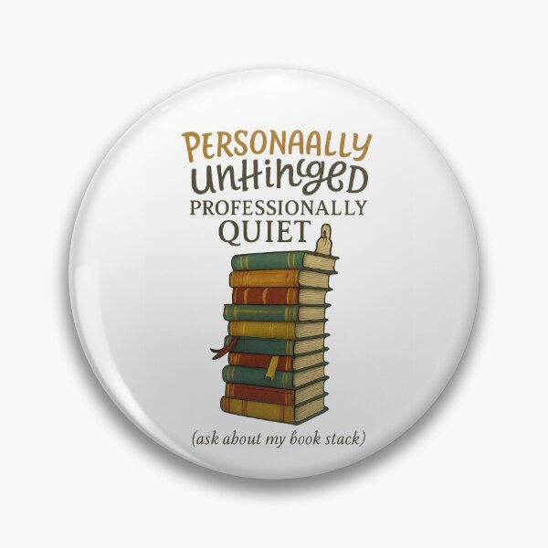 Item preview,  Librarian Professionally Quiet Personally Unhinged — Funny Librarian Book Lover Gift designed and sold by EXATEES  ⭐⭐⭐⭐⭐.