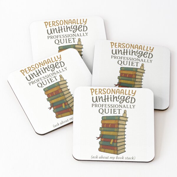 Item preview,  Librarian Professionally Quiet Personally Unhinged — Funny Librarian Book Lover Gift designed and sold by EXATEES  ⭐⭐⭐⭐⭐.