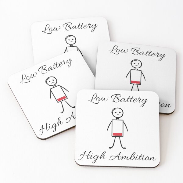 Item preview, Low Battery High Ambition Funny text gift vibe life 2026 designed and sold by NK Design Lab.