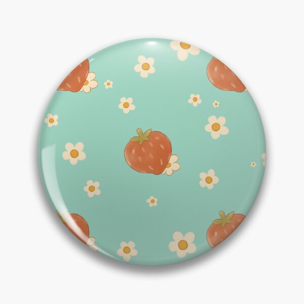 Item preview, Seamless Straberry and flowers pattern - Green! designed and sold by LemonDrizzleArt.