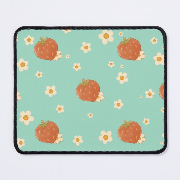 Item preview, Seamless Straberry and flowers pattern - Green! designed and sold by LemonDrizzleArt.