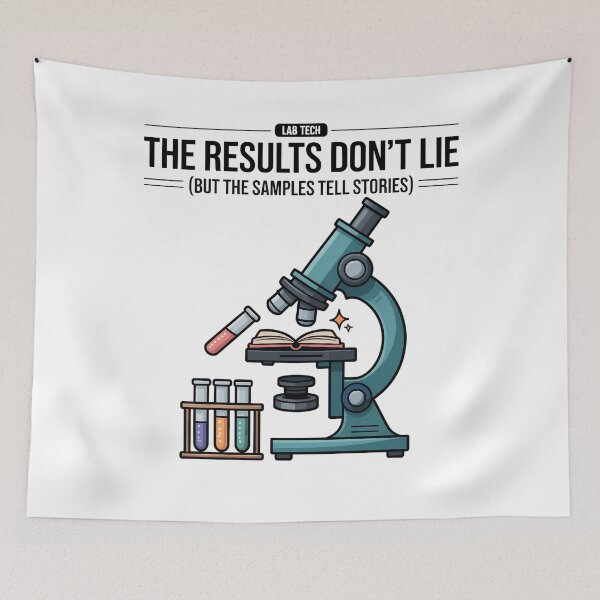 Item preview, Lab Tech The Results Don't Lie But the Samples Tell Stories — Funny Lab Week Gift designed and sold by EXATEES  ⭐⭐⭐⭐⭐.