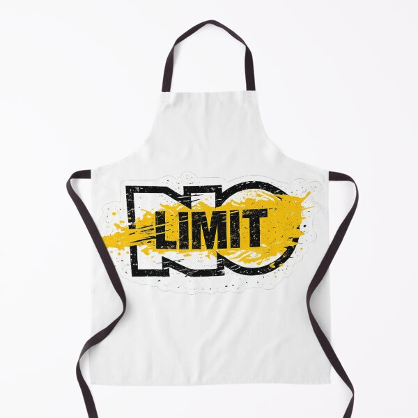 Item preview, No Limit Yellow Brush Stroke Gym Motivation Quote designed and sold by Digistore1221.