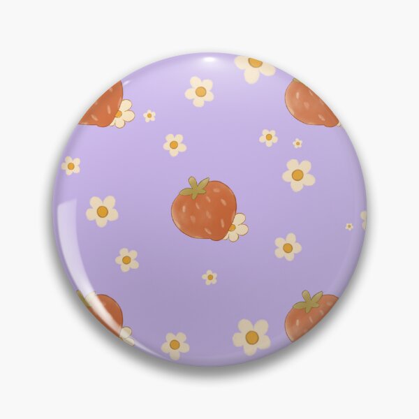 Item preview, Seamless Straberry and flowers pattern - Purple! designed and sold by LemonDrizzleArt.