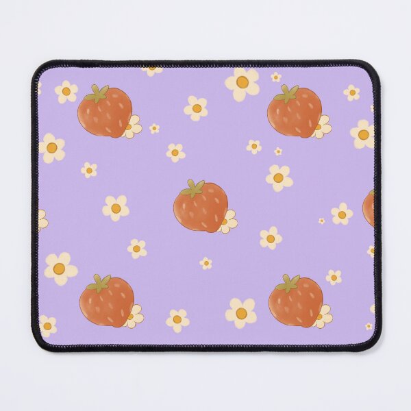 Item preview, Seamless Straberry and flowers pattern - Purple! designed and sold by LemonDrizzleArt.