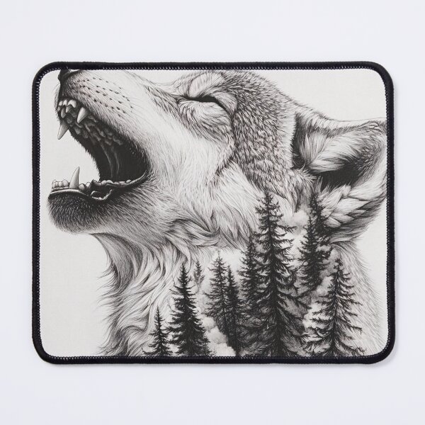 Item preview, Realistic Wolf pencil drawing designed and sold by Pencil-Art.