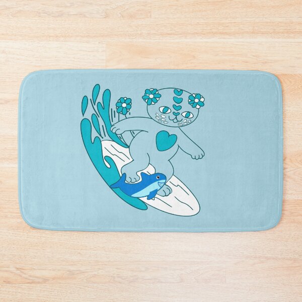 Item preview, Surfing love cat and Shark toy designed and sold by BritishDelights.