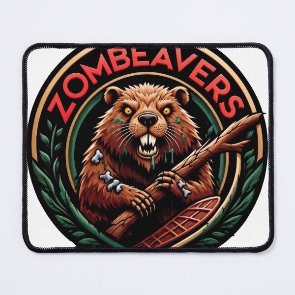 Item preview, Sticker - Decal - T-shirt: Zombeavers Horror Logo – Undead Beaver Emblem designed and sold by ForeverPrintsOK.