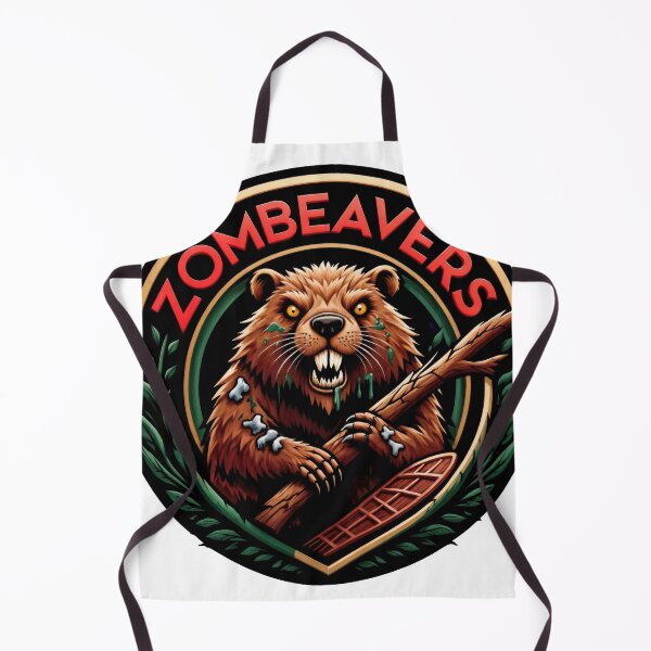Item preview, Sticker - Decal - T-shirt: Zombeavers Horror Logo – Undead Beaver Emblem designed and sold by ForeverPrintsOK.