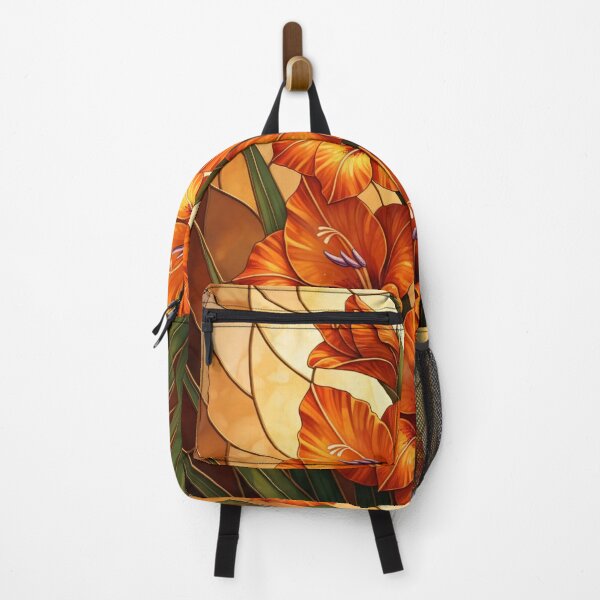 Item preview, Tangerine Splendor - Vintage Botanical Orange Gladiolus designed and sold by Exquisite Design Studio „Paculówka”.