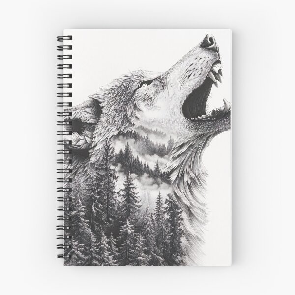Item preview, Realistic Wolf pencil drawing  designed and sold by Pencil-Art.