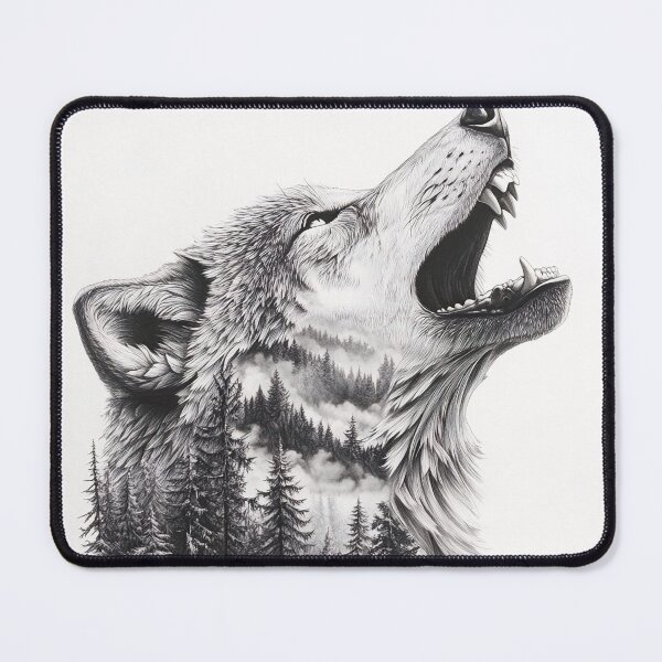 Item preview, Realistic Wolf pencil drawing designed and sold by Pencil-Art.