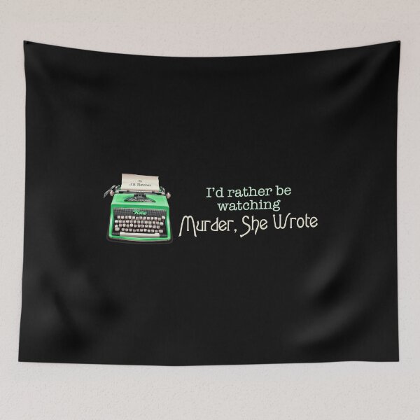 Item preview, I’d Rather Be Watching… (Green on Black) designed and sold by PawsitiveMum3.