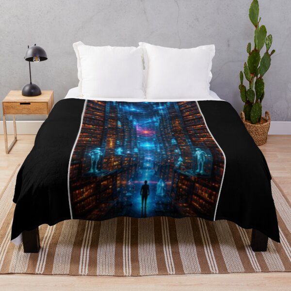 Item preview, Cyberpunk Cyber City Neon Corridor Abstract Art designed and sold by bbbpetr100.
